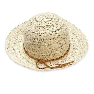 C.C. Exclusives - NWOT, 100% Cotton, Off White, Lace Sun Hat, One Size